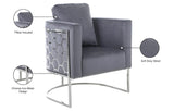 Casa Velvet Contemporary Chair – Modern Design with Soft Upholstery and Stylish Honeycomb Frame