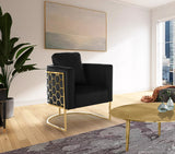 Casa Velvet Contemporary Chair – Modern Design with Soft Upholstery and Stylish Honeycomb Frame