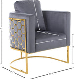 Casa Velvet Contemporary Chair – Modern Design with Soft Upholstery and Stylish Honeycomb Frame