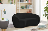 Hyde Contemporary Loveseat with Chic Rounded Back, Plush Comfort, and Stylish Modern Design