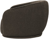 Hyde Brown Boucle Fabric Sofa - Chic Rounded Design for Modern Living, Plush Comfort & Style!