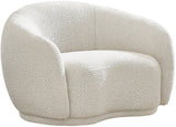 Hyde Contemporary Chair - Plush Rounded Back in Soft Boucle Upholstery for Stylish Living Spaces