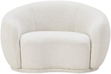 Hyde Contemporary Chair - Plush Rounded Back in Soft Boucle Upholstery for Stylish Living Spaces