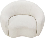 Hyde Contemporary Chair - Plush Rounded Back in Soft Boucle Upholstery for Stylish Living Spaces
