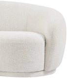Hyde Contemporary Chair - Plush Rounded Back in Soft Boucle Upholstery for Stylish Living Spaces