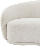 Hyde Contemporary Chair - Plush Rounded Back in Soft Boucle Upholstery for Stylish Living Spaces