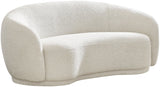 Hyde Contemporary Loveseat with Chic Rounded Back, Plush Comfort, and Stylish Modern Design