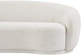 Hyde Contemporary Loveseat with Chic Rounded Back, Plush Comfort, and Stylish Modern Design