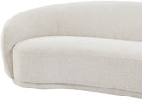 Hyde Contemporary Loveseat with Chic Rounded Back, Plush Comfort, and Stylish Modern Design