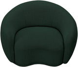 Hyde Contemporary Chair - Plush Rounded Back in Soft Boucle Upholstery for Stylish Living Spaces