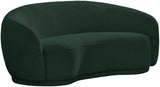 Hyde Contemporary Loveseat with Chic Rounded Back, Plush Comfort, and Stylish Modern Design