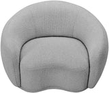 Hyde Contemporary Chair - Plush Rounded Back in Soft Boucle Upholstery for Stylish Living Spaces