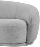 Hyde Contemporary Chair - Plush Rounded Back in Soft Boucle Upholstery for Stylish Living Spaces