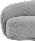 Hyde Contemporary Chair - Plush Rounded Back in Soft Boucle Upholstery for Stylish Living Spaces
