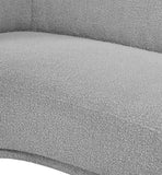 Hyde Contemporary Chair - Plush Rounded Back in Soft Boucle Upholstery for Stylish Living Spaces