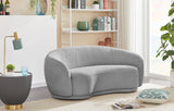 Hyde Contemporary Loveseat with Chic Rounded Back, Plush Comfort, and Stylish Modern Design