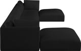 Ease Modular Sofa - Contemporary Plush Fabric Sectional for Customizable Living Room Comfort