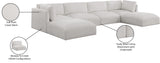 Ease Modular Sofa - Contemporary Plush Fabric Sectional for Customizable Living Room Comfort