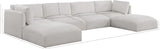 Ease Modular Sofa - Contemporary Plush Fabric Sectional for Customizable Living Room Comfort