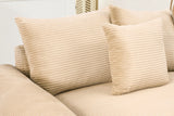 DESEO 170" 4-Seater Sofa with 2 Ottomans