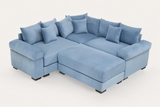 DESEO 79" Sectional Sofa with Ottoman