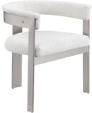 Romeo - Boucle Dining Chair With Silver Base (Set of 2)