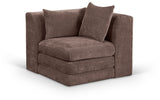 Stellar - Chenille Fabric Upholstered Modular Corner Chair