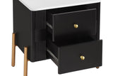 HERIN Modern Nightstand with 2 Storage Drawer