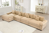 DESEO 170" 4-Seater Sofa with 1 Ottoman