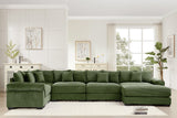 DESEO 155" Sectional Sofa with Ottoman