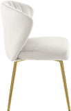 Finley Velvet Dining Chair Set of 2 - Elegant Curved Back with Gold Legs for Modern Dining Spaces