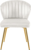 Finley Velvet Dining Chair Set of 2 - Elegant Curved Back with Gold Legs for Modern Dining Spaces