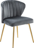 Finley Velvet Dining Chair Set of 2 - Elegant Curved Back with Gold Legs for Modern Dining Spaces
