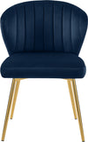 Finley Velvet Dining Chair Set of 2 - Elegant Curved Back with Gold Legs for Modern Dining Spaces