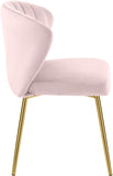 Finley Velvet Dining Chair Set of 2 - Elegant Curved Back with Gold Legs for Modern Dining Spaces