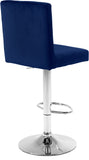 Joel Velvet Adjustable Stool Set of 2 - Luxurious Comfort with Chrome Base for Modern Spaces