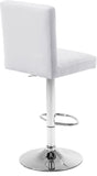 Joel Velvet Adjustable Stool Set of 2 - Luxurious Comfort with Chrome Base for Modern Spaces