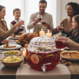 Glass Pumpkin Drink Dispenser 2 Gallon