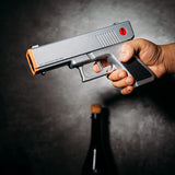 Electric Gun Wine Corkscrew Bottle Opener (Silver)