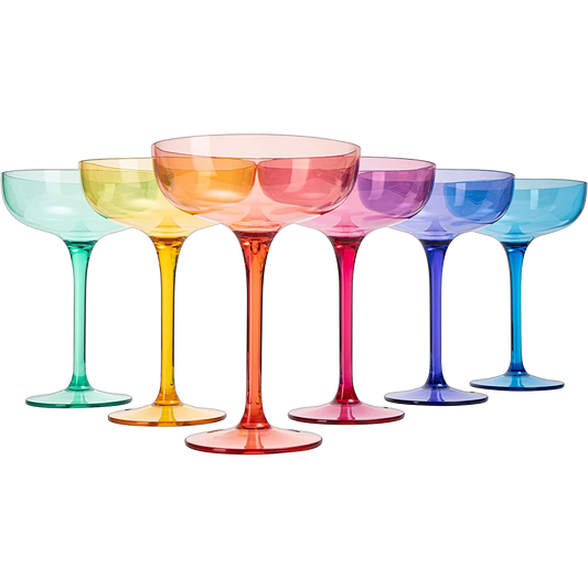 European Style Margarita & Martini Crystal Acrylic Glasses