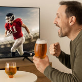 2 Football Beer Glass, 20 Ounce Tumbler Clear Glasses