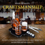 Middle Finger Whiskey Decanter Set With Whiskey Stones - Scotch
