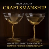 Snake Serpent Cocktail Glasses - 2 Set