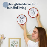 Hummingbird Terracotta Wall Plates Set of 2 8 Inch Decor (8 Units)