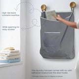 Door Hanging Laundry Bag - Grey - L