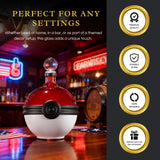Monster Trainer Capture Sphere Whiskey, Wine Decanter Red White Glass Liquor Bottle 18.6oz