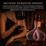 Vulva Blush Pink Venus Vagina Glass Carafe Decanter