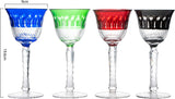 Crystal Italian Multicolor Design Glasses -Set of 4