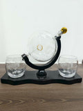 Middle Earth Decanter Set with Gold Ring