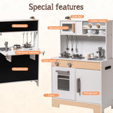 ROBUD Wooden Kids Play Kitchen Set - DIY Stickers